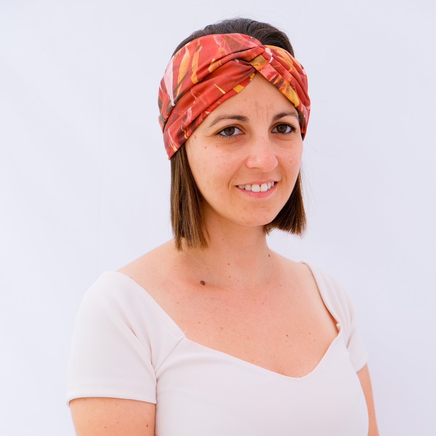 Bandana mujer hojas secas