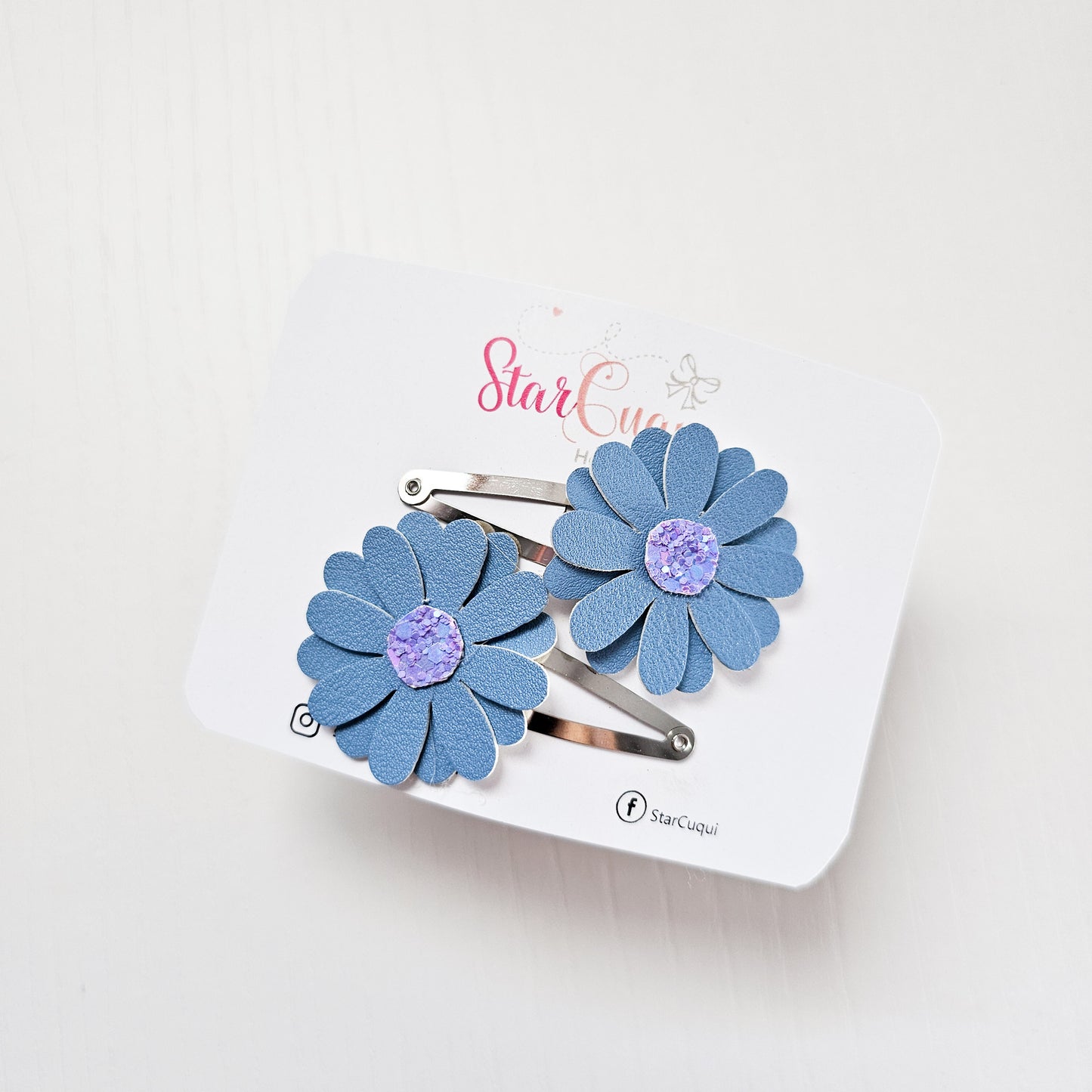 Pack clip Flor de hada azul