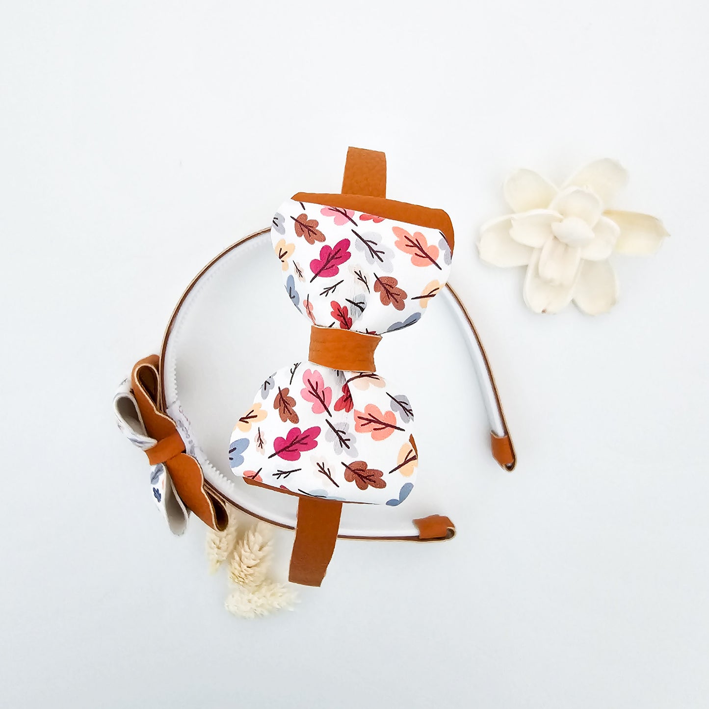 Diadema Caída de hojas mostaza