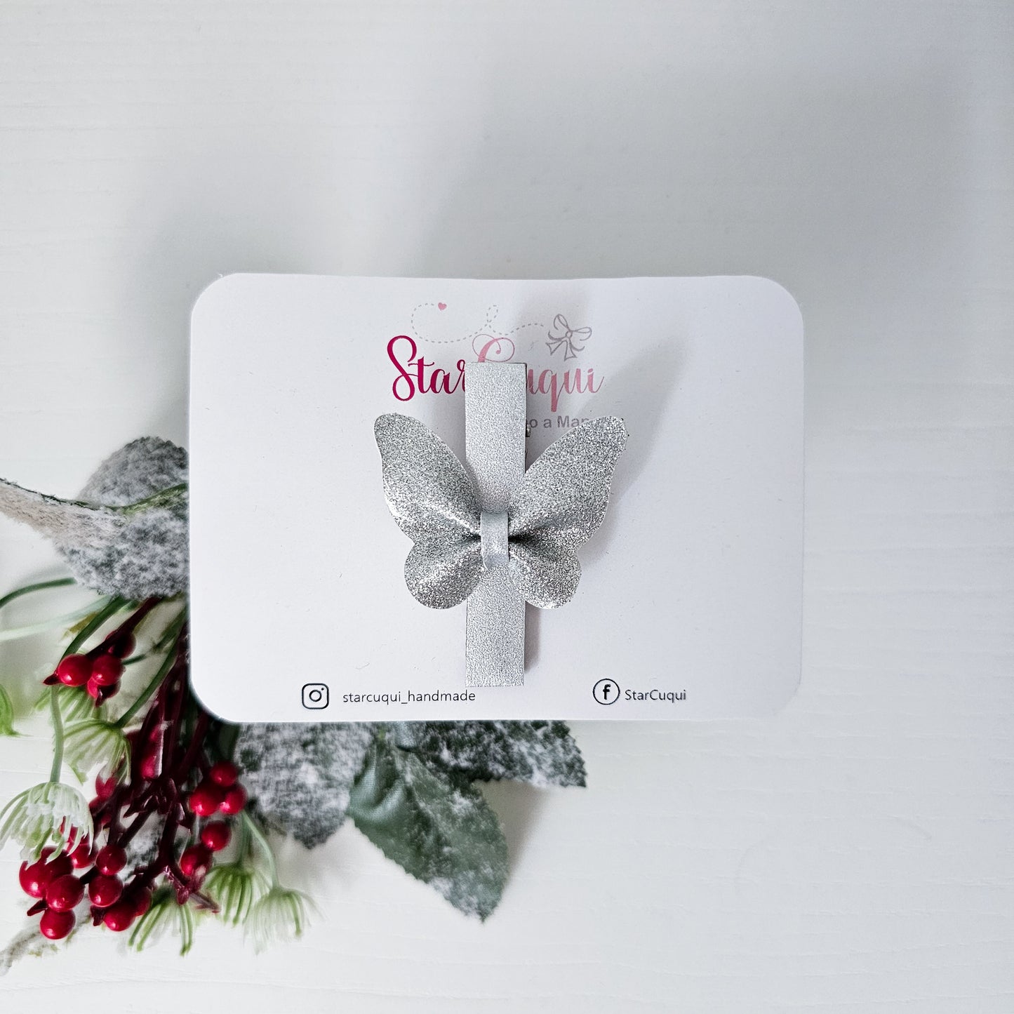 Pinza Mariposa Prosperidad plata