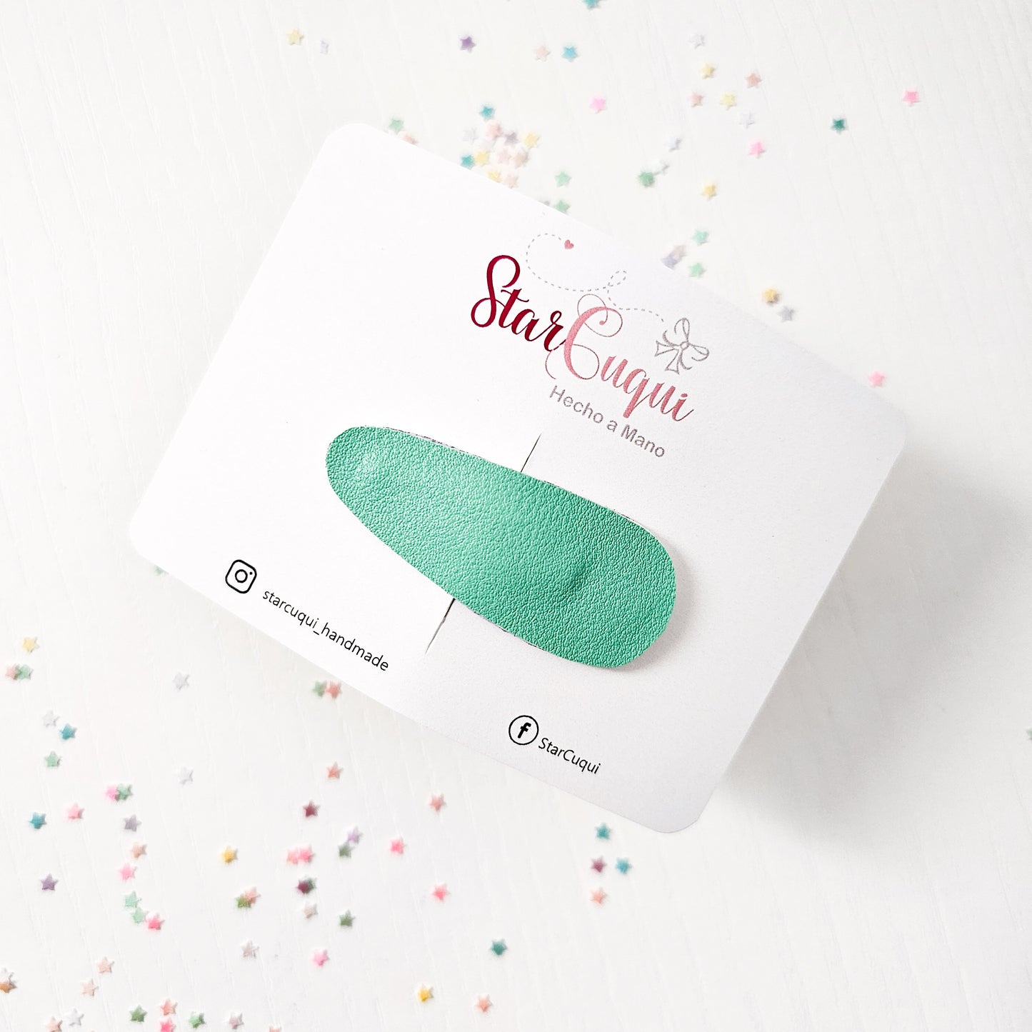 Clip Polipiel menta
