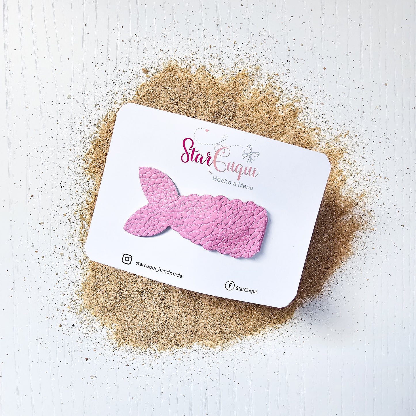 Clip Sirena rosa