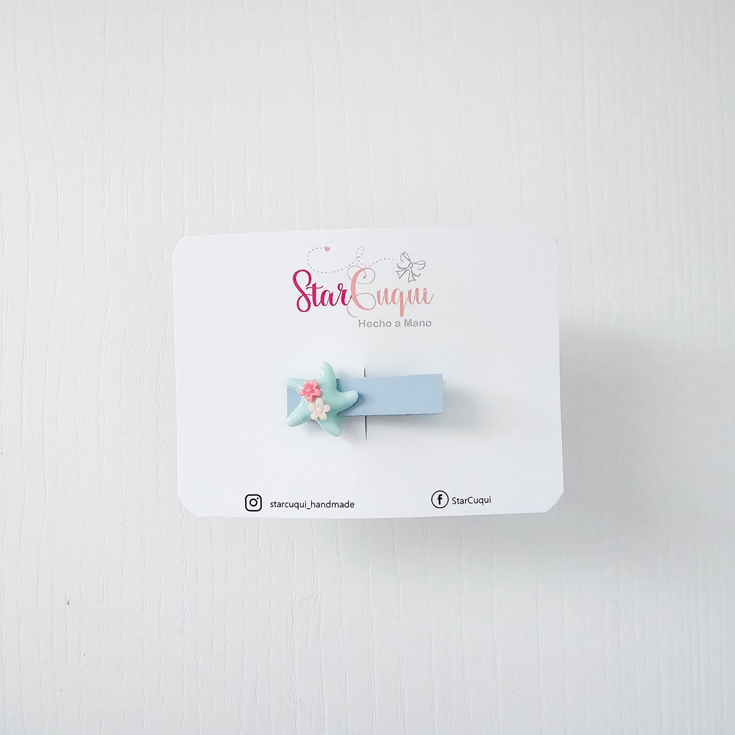 Pinza estrella azul