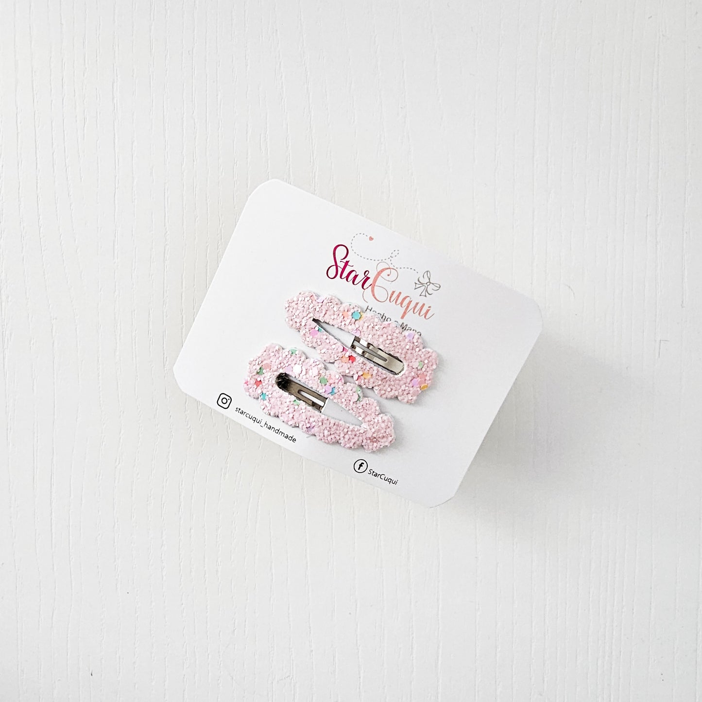 PACK Clip Confeti rosa