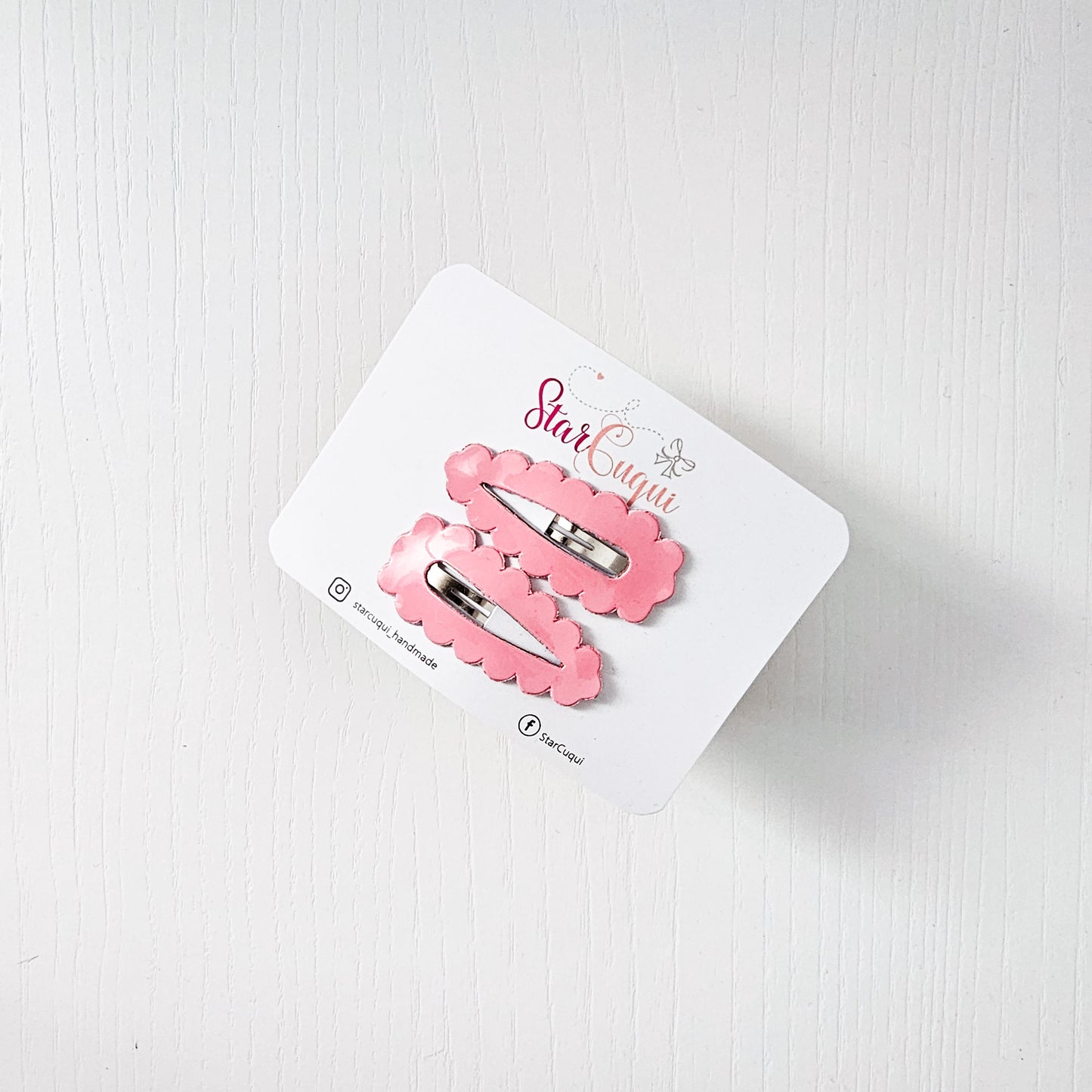 PACK Clip Charol rosa