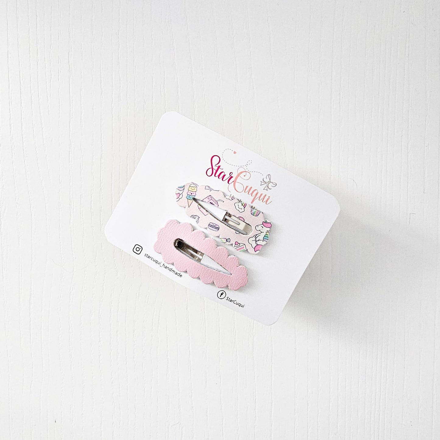 PACK Clip Unicornio blush