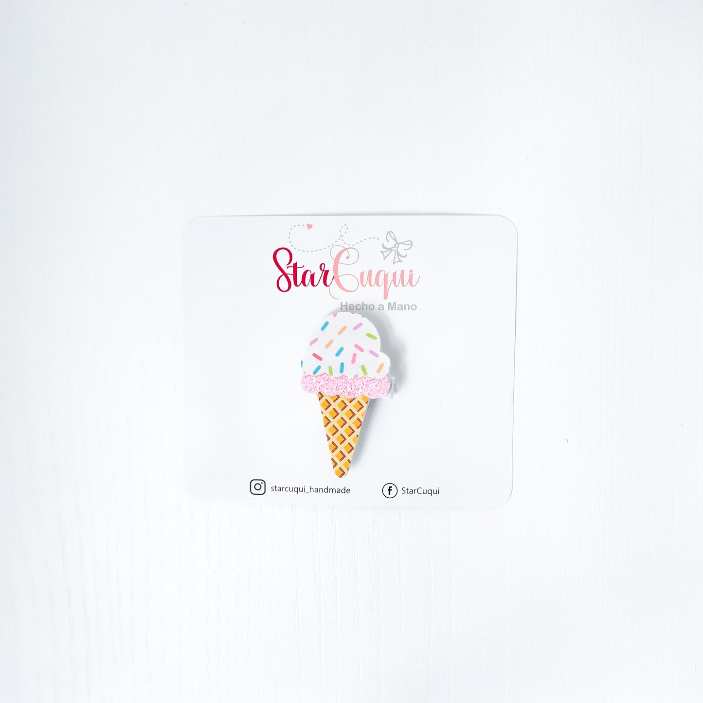 Helado rosa