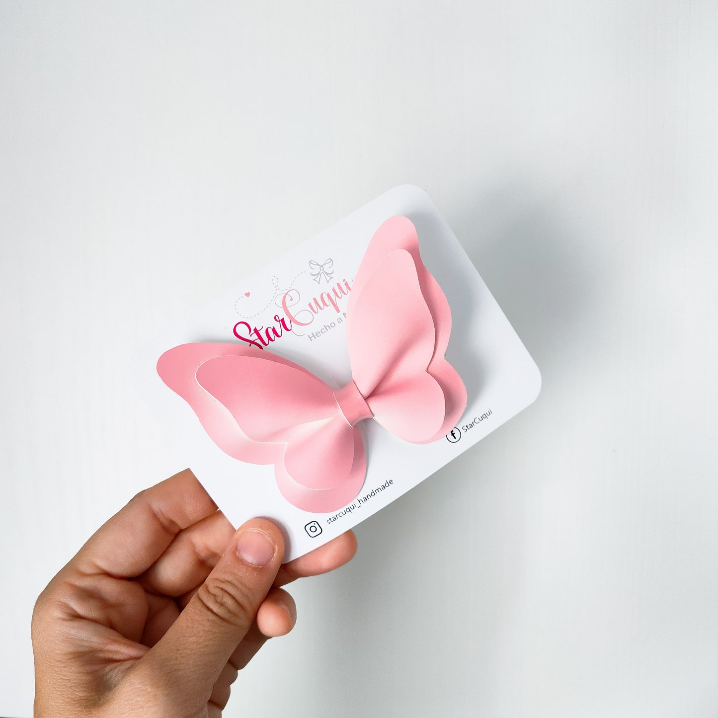 Mariposa solar rosa