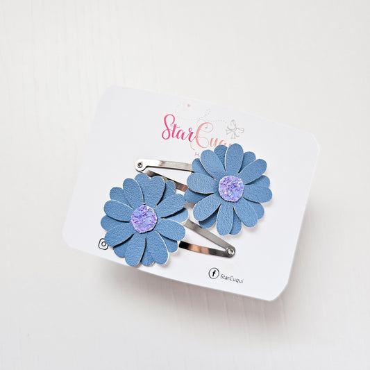 Pack clip Flor de hada azul