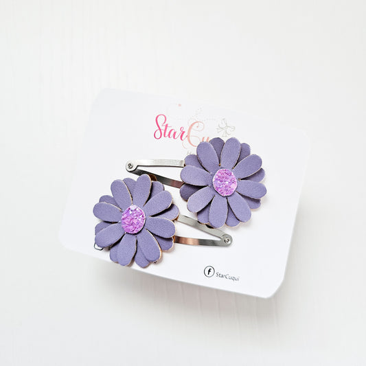 Pack clip Flor de hada violeta