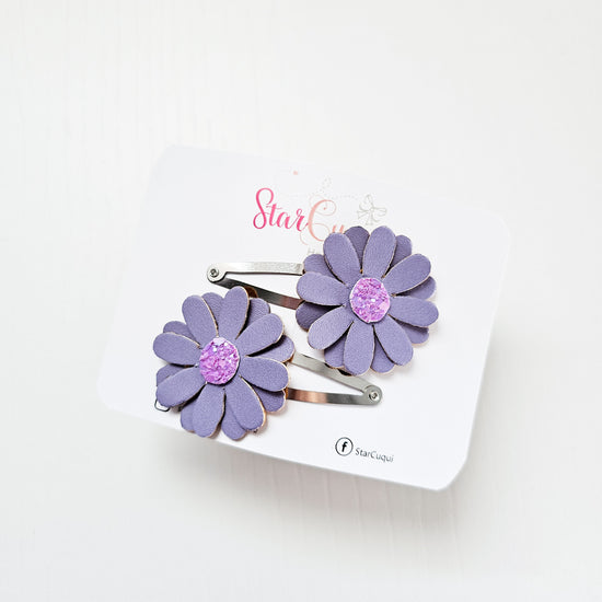 Pack clip Flor de hada violeta