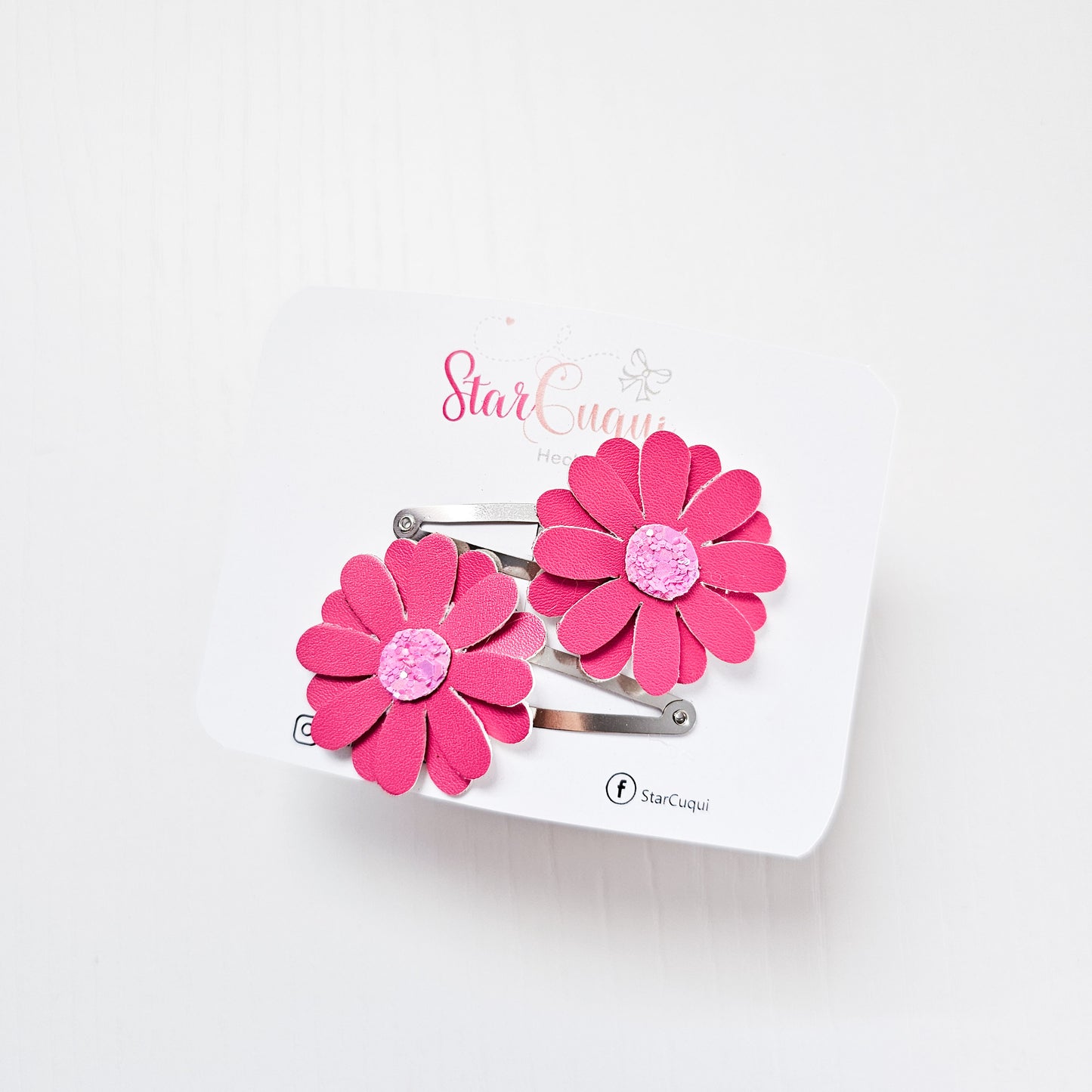 Pack clip Flor de hada rosa