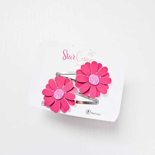 Pack clip Flor de hada rosa