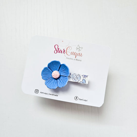 Pinza Pétalos de ensueño azul