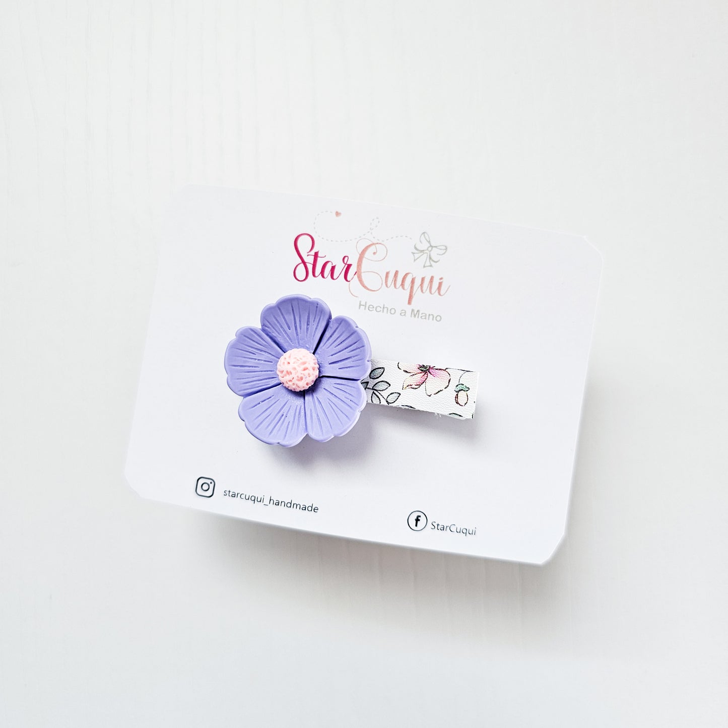 Pinza Pétalos de ensueño azul violeta