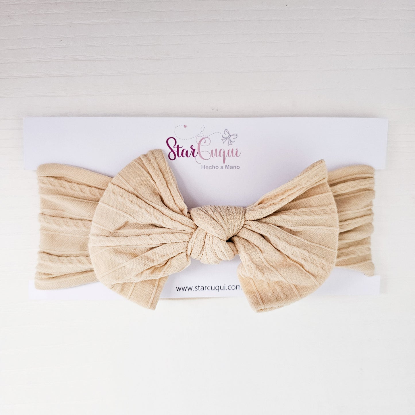 Diadema LAZO Beige