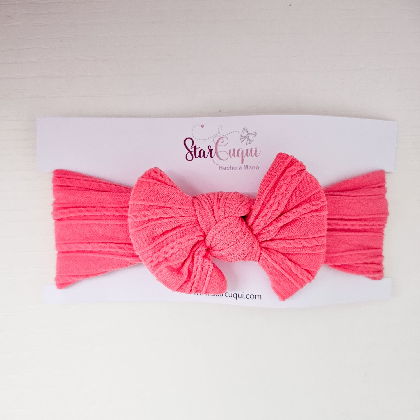 Diadema LAZO Rosa frances