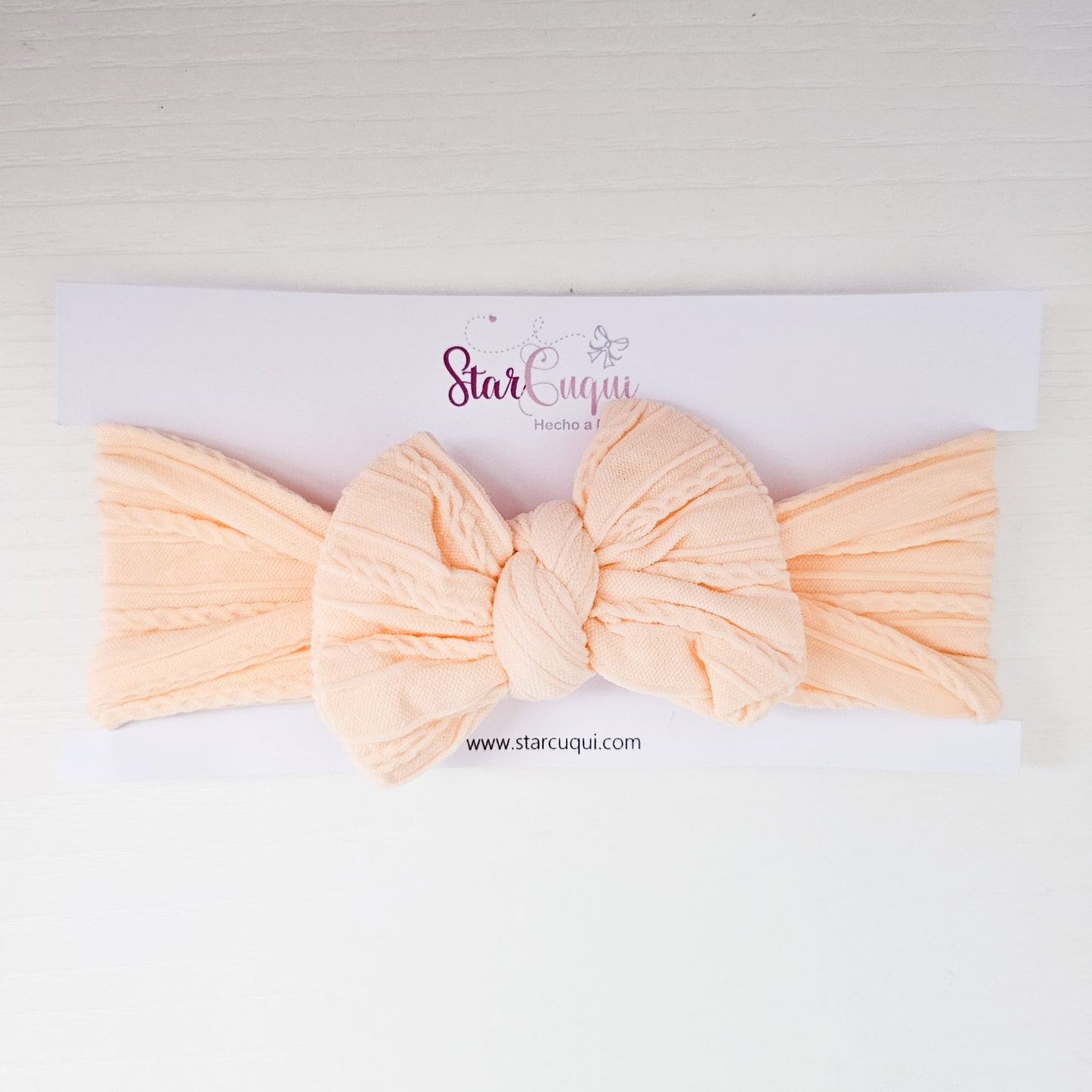 Diadema LAZO Melocotón