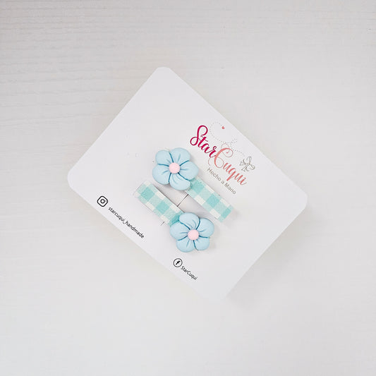 Pack Pinza PASEO DE PRIMAVERA azul