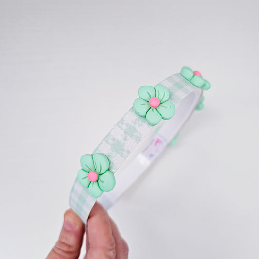 Diadema PASEO DE PRIMAVERA menta