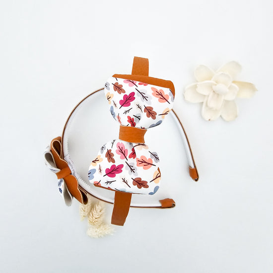 Diadema Caída de hojas mostaza
