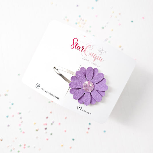 Clip Flor violeta