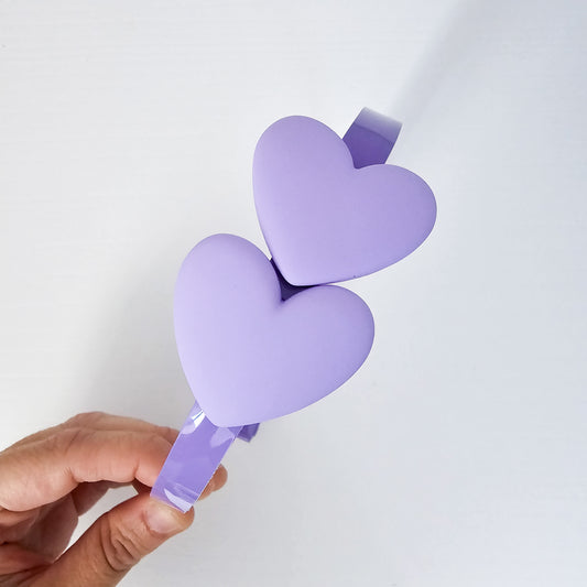 Diadema Corazón violeta