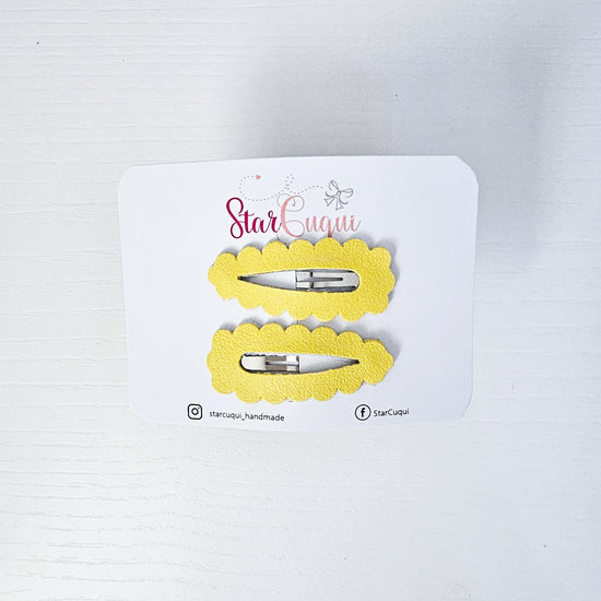 PACK Clip Polipiel amarillo