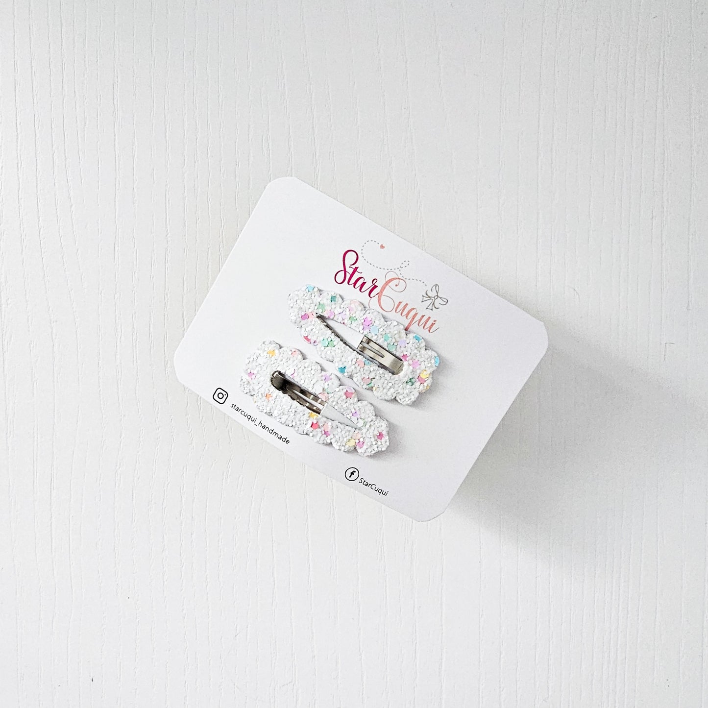 PACK Clip Confeti blanco