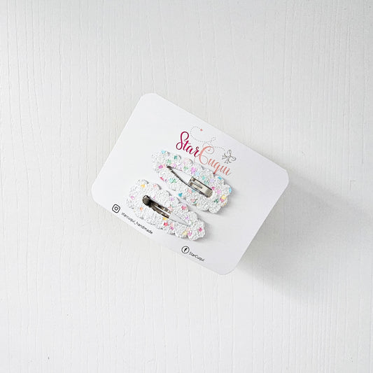 PACK Clip Confeti blanco