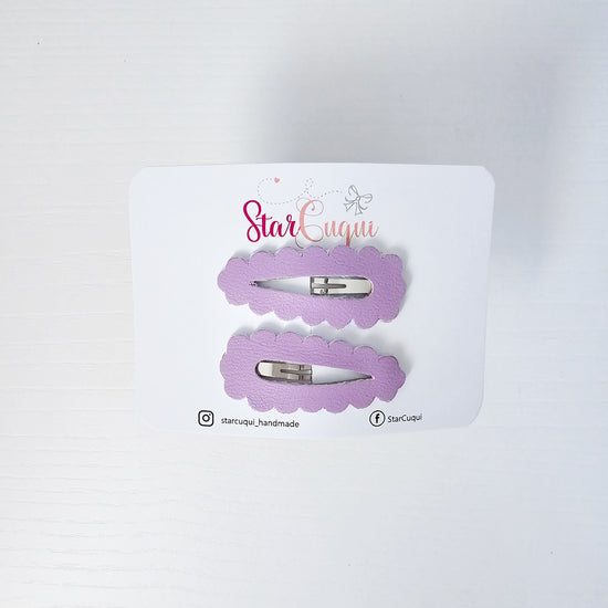 PACK Clip Polipiel violeta