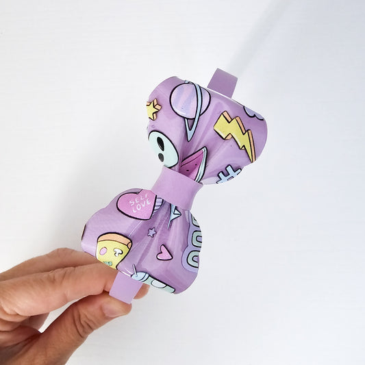 Diadema Verano Corazón violeta