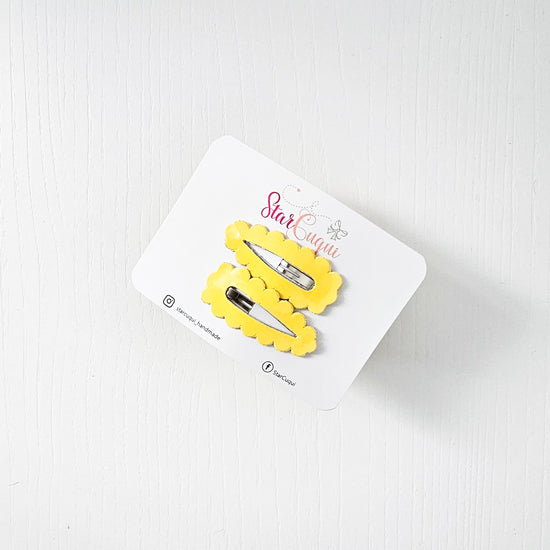 PACK Clip Charol amarillo