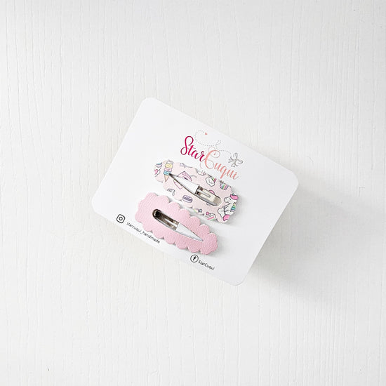 PACK Clip Unicornio blush