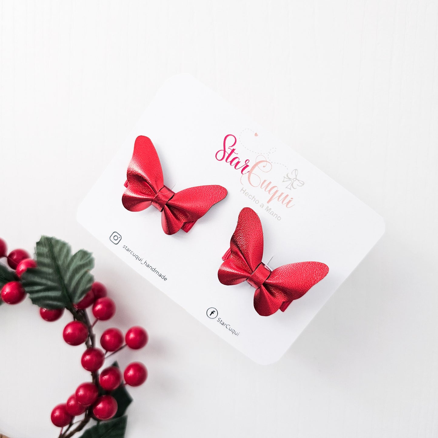 PACK Mariposa Corazón rojo