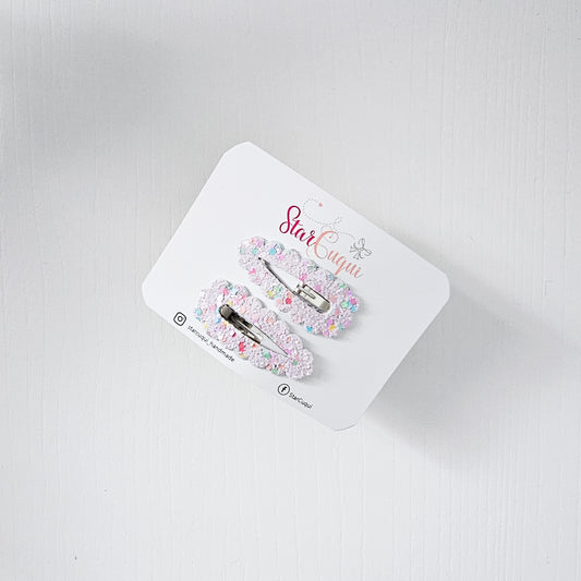 PACK Clip Confeti malva