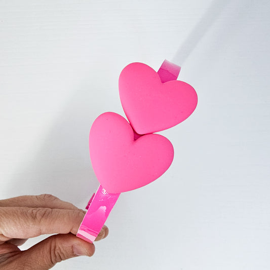Diadema Corazón rosa