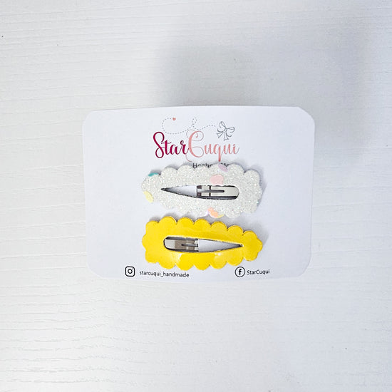 PACK Clip Corazones al Sol amarillo