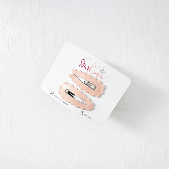PACK Clip Charol melocotón