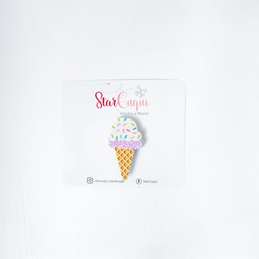 Helado malva